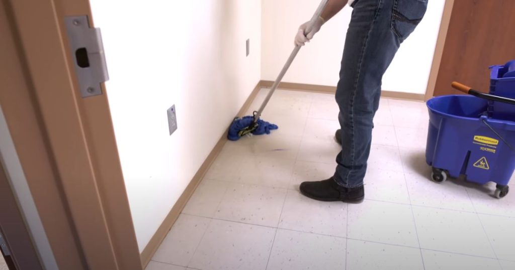 Cleaning Commercial Vinyl Tile Floors