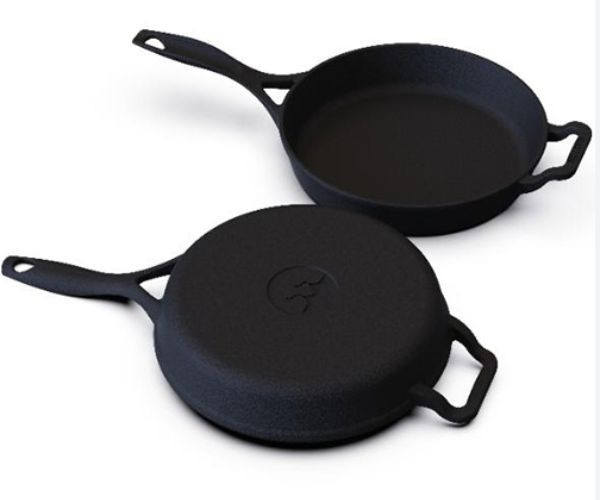 Cast Iron Pan with Lid 