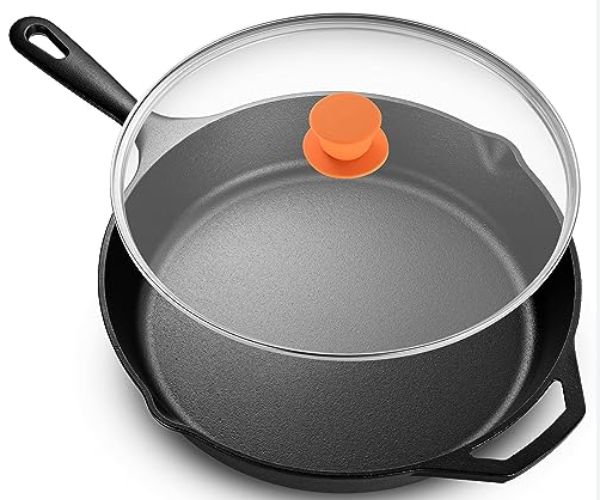 Cast Iron Pan with Lid 